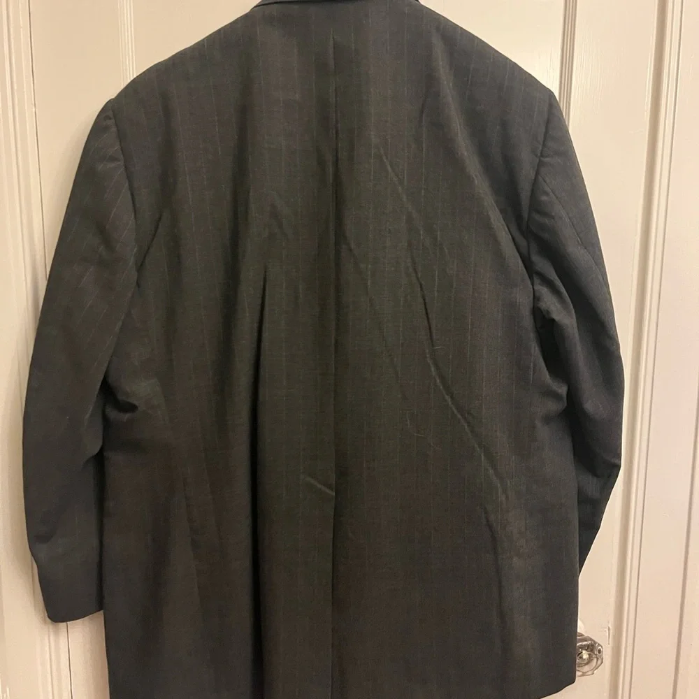 Full Pin Strip grey suit